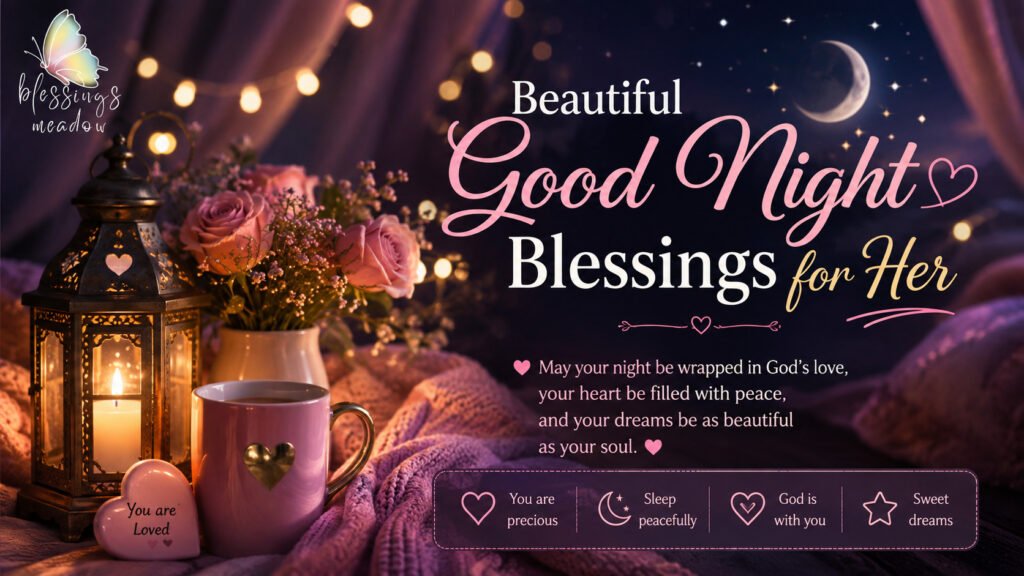 Beautiful Good Night Blessings for Her