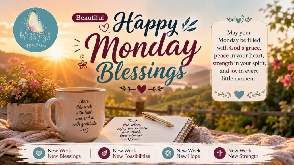 Beautiful Happy Monday Blessings