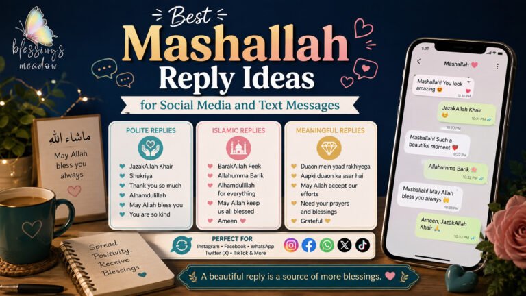 Best Mashallah Reply Ideas for Social Media and Text Messages