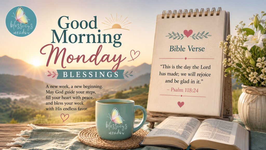 Good Morning Monday Blessings and Bible Verses