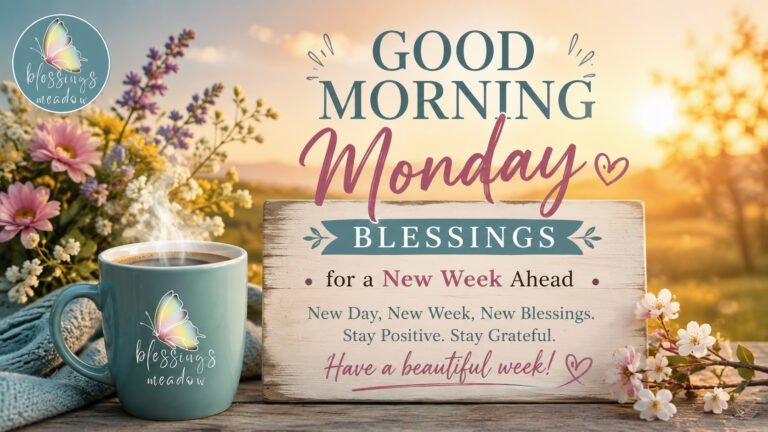 Good Morning Monday Blessings for a New Week Ahead