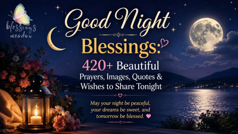 Good Night Blessings 420+ Beautiful Prayers, Images, Quotes &amp; Wishes to Share Tonight