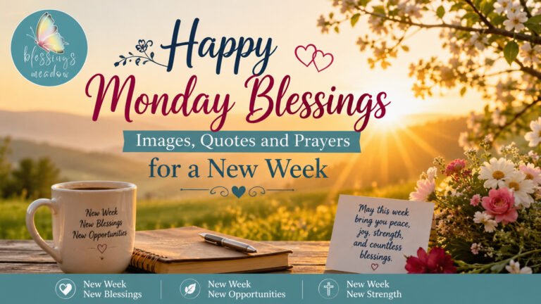 Happy Monday Blessings, Images, Quotes and Prayers for a New Week