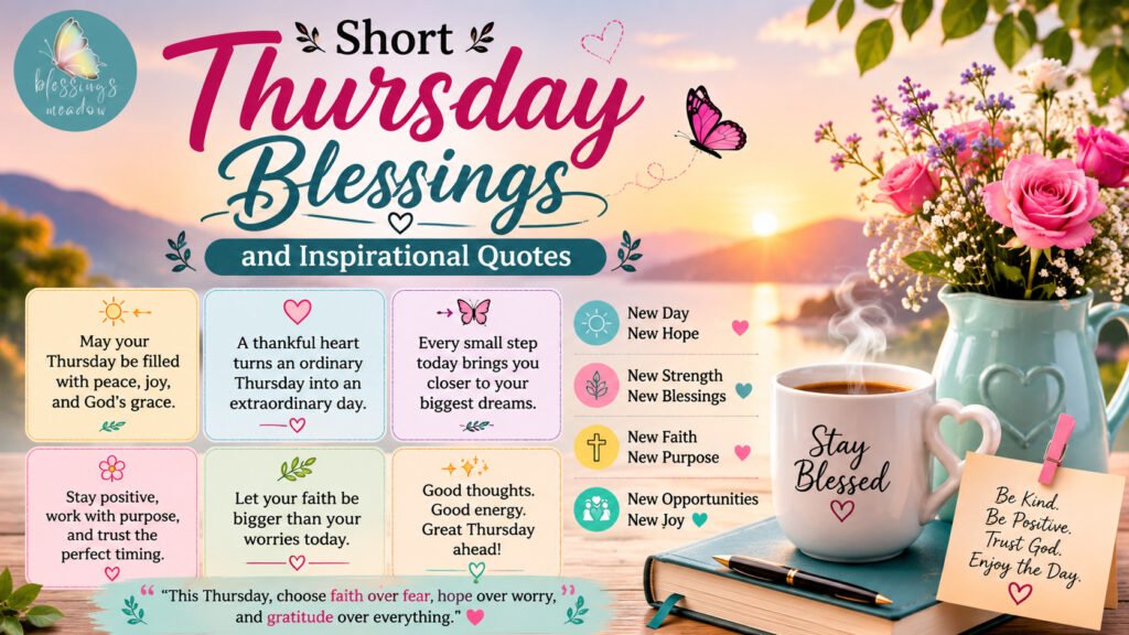 Short Thursday Blessings and Inspirational Quotes