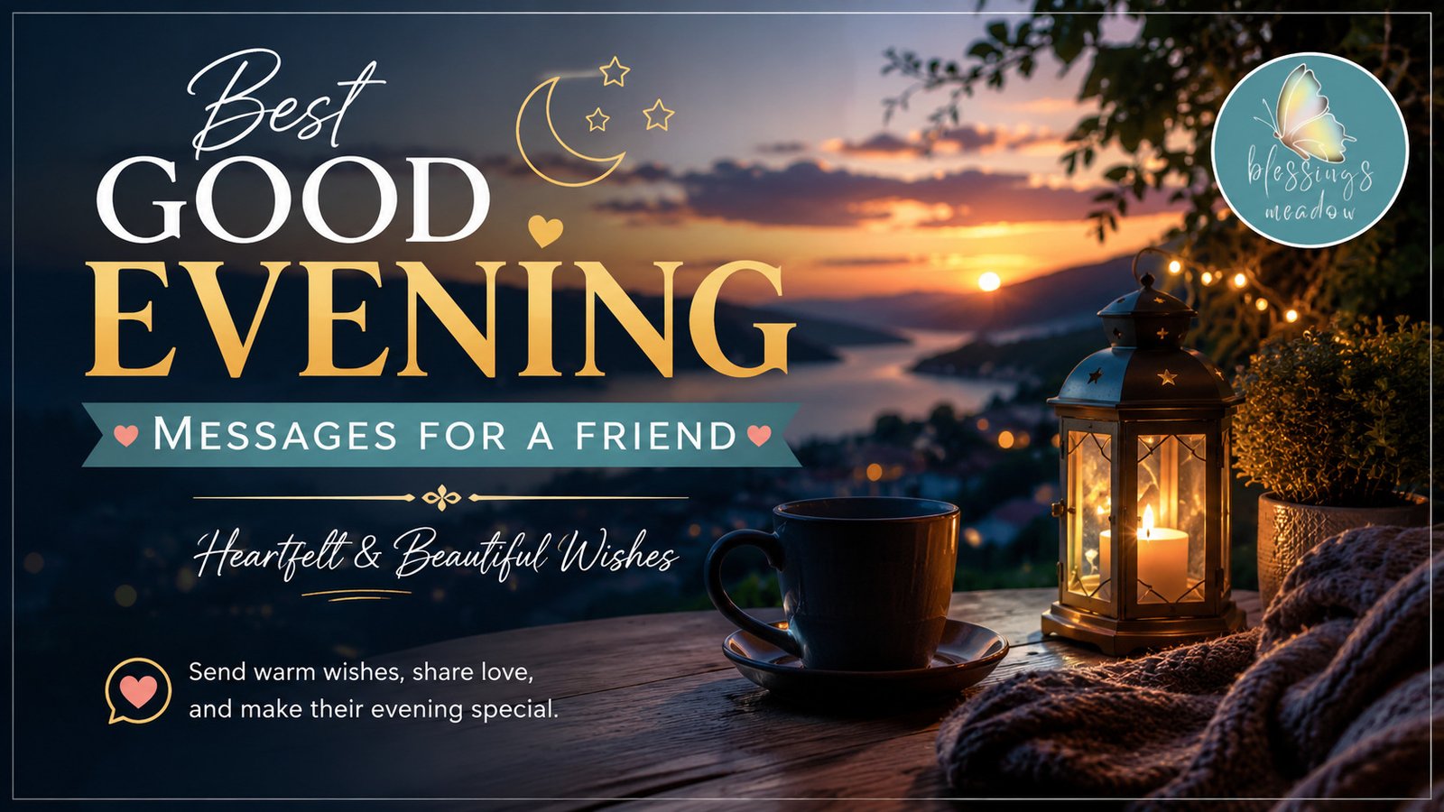 Best Good Evening Messages for a Friend (Heartfelt & Beautiful Wishes)