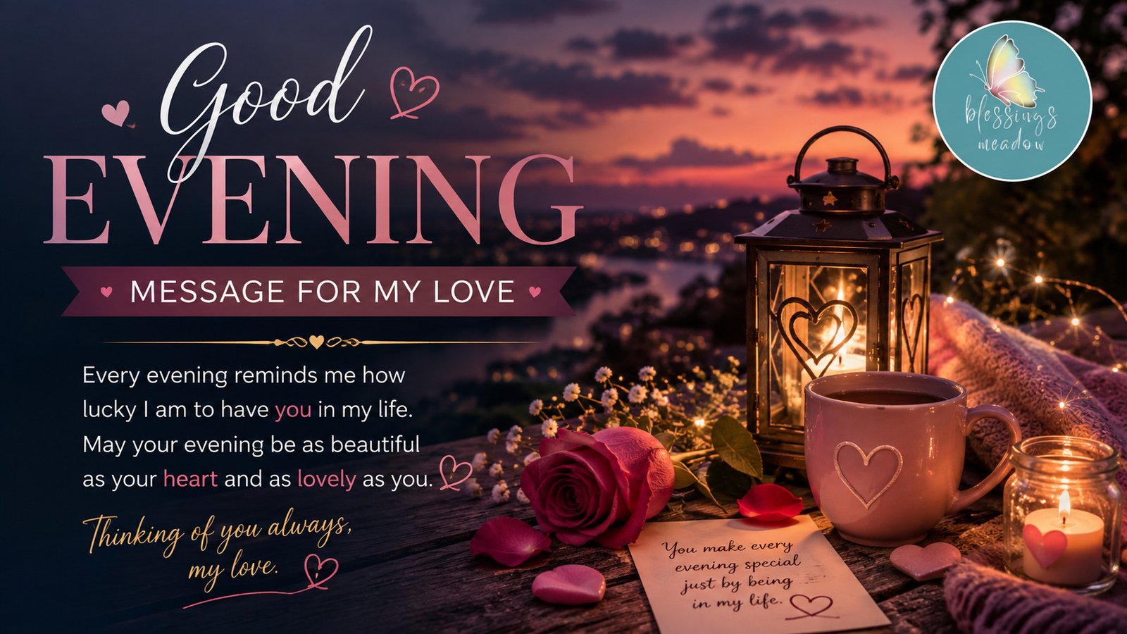 Good Evening Message for My Love