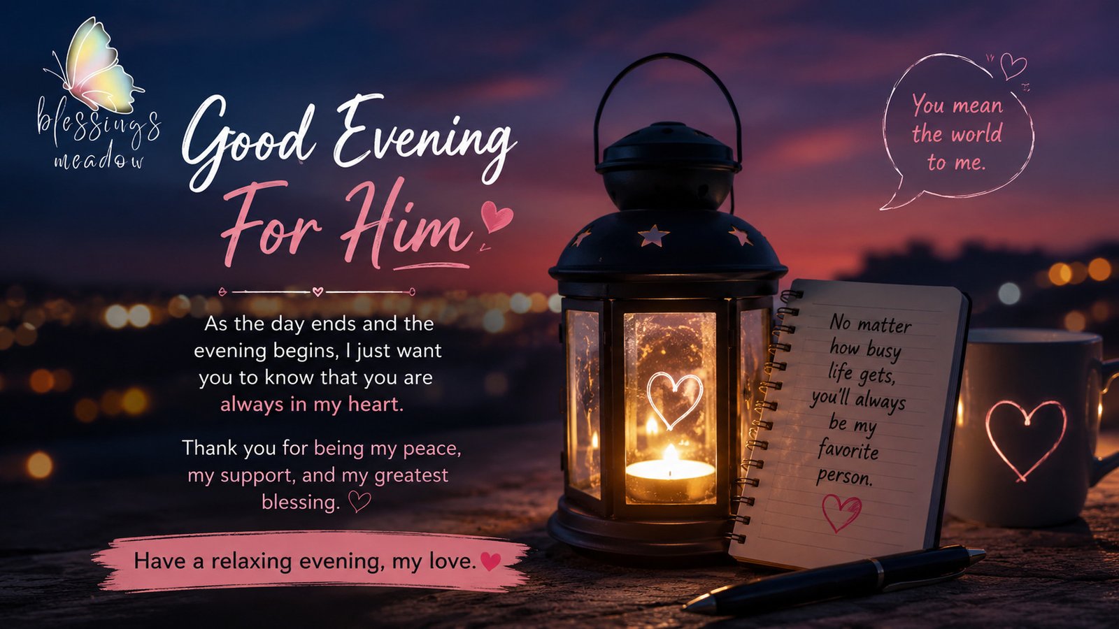 Good Evening Messages for Him