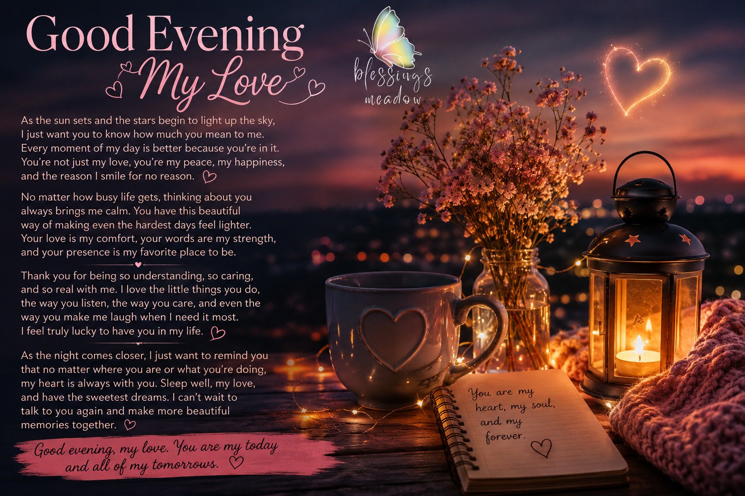 Long Good Evening Message to My Love